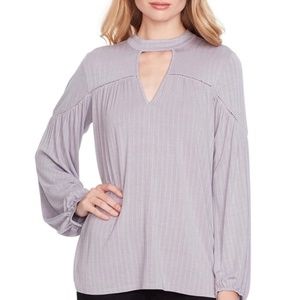 💕 NWT Jessica Simpson Lilac Choker Neck Tie Blouse